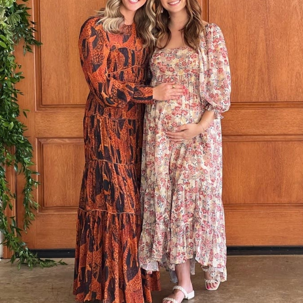 FARM Rio | $330 Giraffe Print Puff Sleeve Maxi Dress - Picture 13 of 16